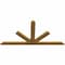 Ekena Millwork Saratoga Rough Sawn Timber Gable Bracket, Western Red Cedar, 96"W x 48"H x 2"D x 6"F, 12/12 Pitch GBW096X48X0206SAR00RWR - alternate 2